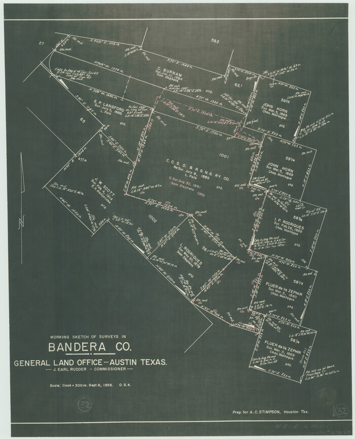 67628, Bandera County Working Sketch 32, General Map Collection