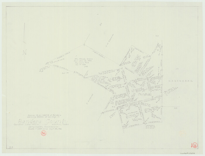 67632, Bandera County Working Sketch 36, General Map Collection