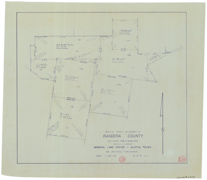 67635, Bandera County Working Sketch 39, General Map Collection
