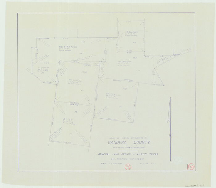 67635, Bandera County Working Sketch 39, General Map Collection