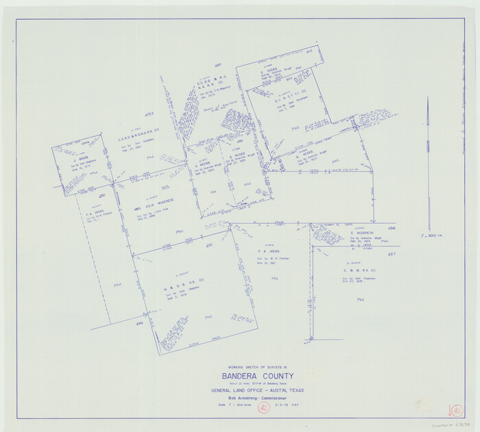 67638, Bandera County Working Sketch 42, General Map Collection