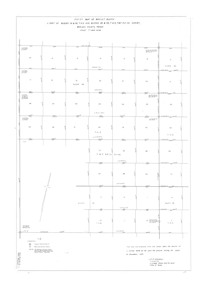 6764, Midland County Rolled Sketch 6, General Map Collection