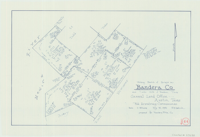 67640, Bandera County Working Sketch 44, General Map Collection