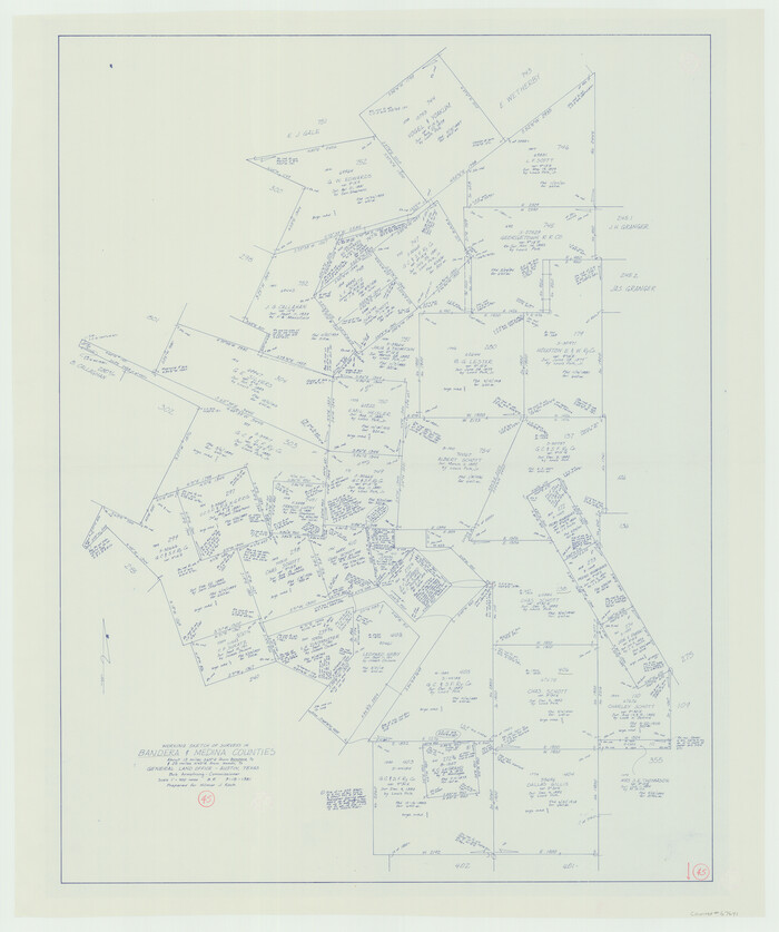67641, Bandera County Working Sketch 45, General Map Collection