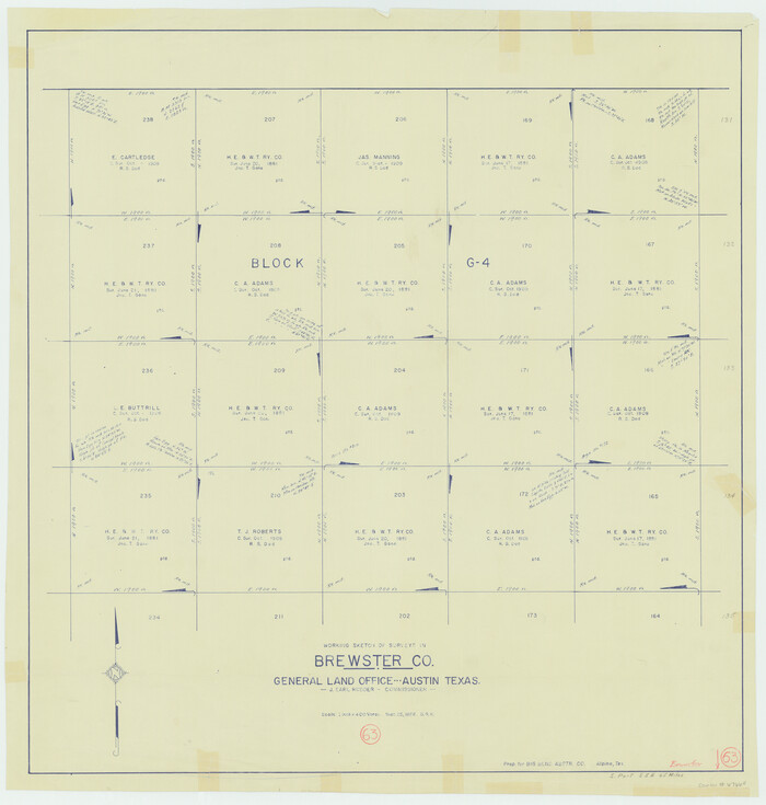 67664, Brewster County Working Sketch 63, General Map Collection