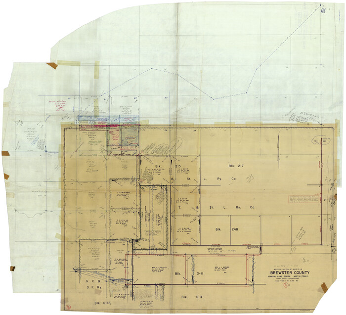 67671, Brewster County Working Sketch 70, General Map Collection