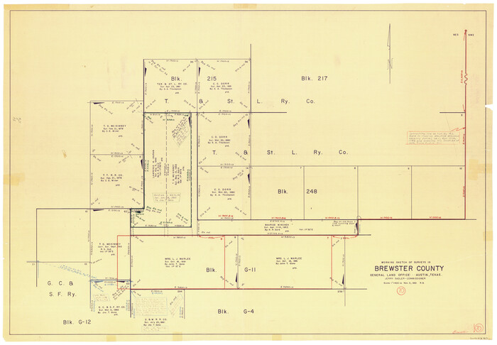 67671, Brewster County Working Sketch 70, General Map Collection
