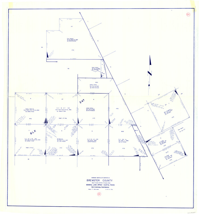 67683, Brewster County Working Sketch 83, General Map Collection