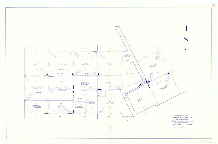 67687, Brewster County Working Sketch 87, General Map Collection