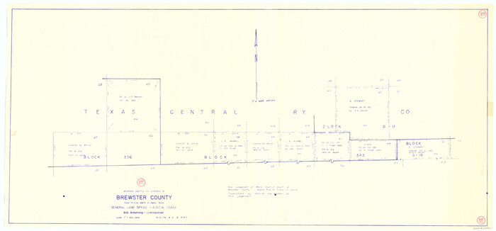 67689, Brewster County Working Sketch 89, General Map Collection