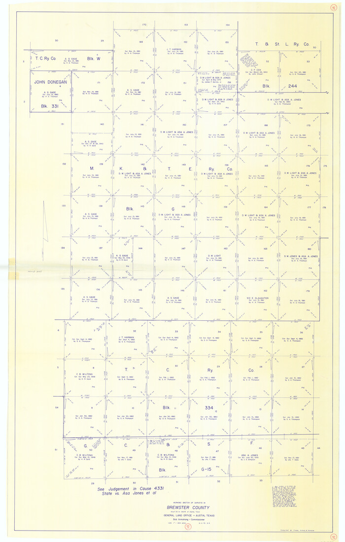 67692, Brewster County Working Sketch 92, General Map Collection
