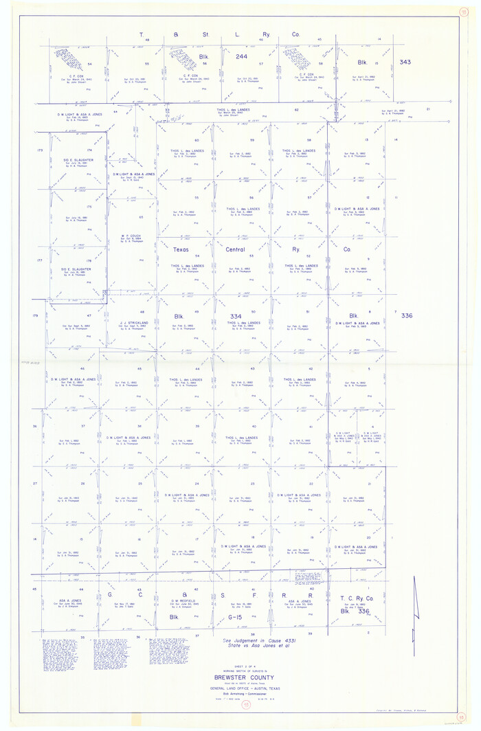 67693, Brewster County Working Sketch 93, General Map Collection