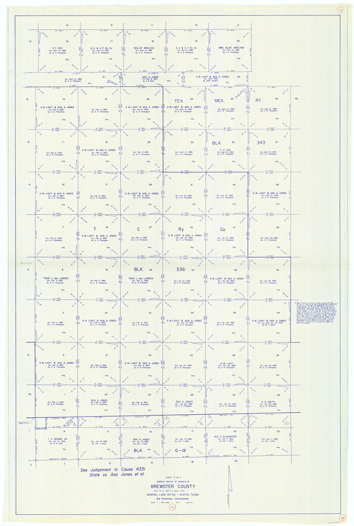 67694, Brewster County Working Sketch 94, General Map Collection