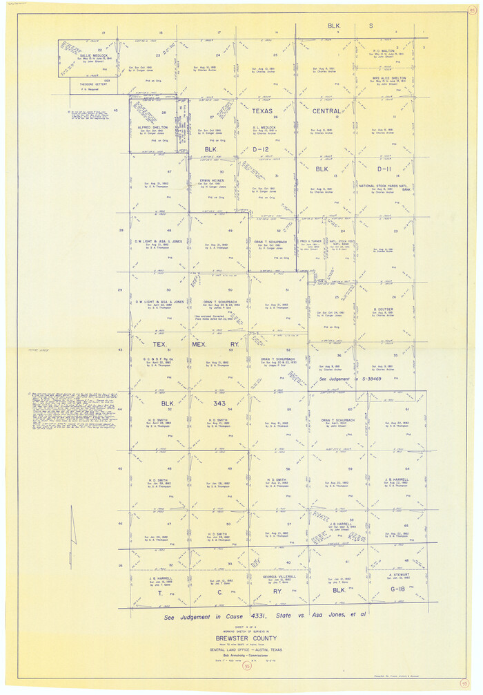 67695, Brewster County Working Sketch 95, General Map Collection