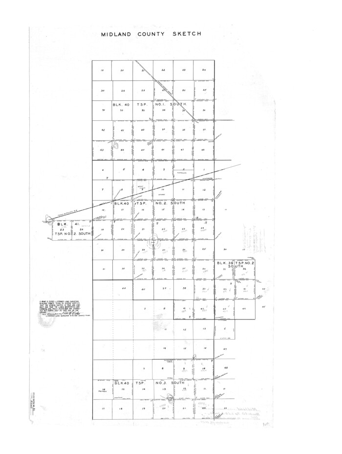 6770, Midland County Rolled Sketch RE, General Map Collection