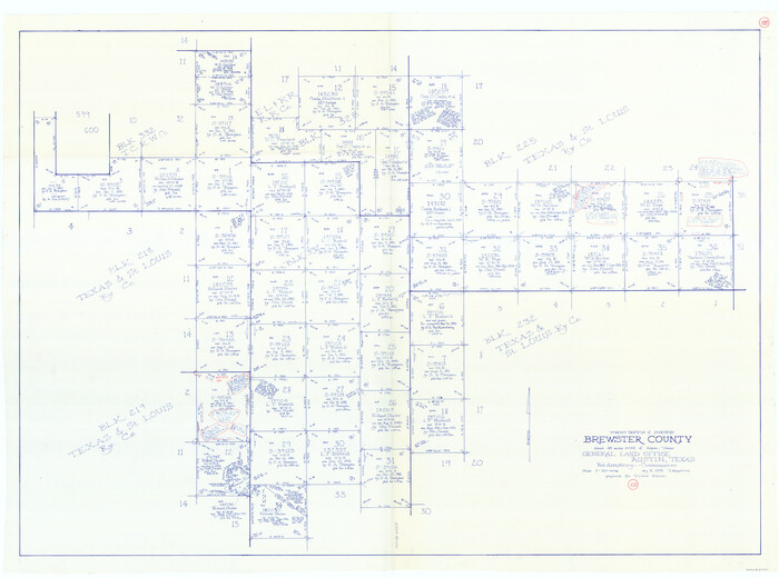 67700, Brewster County Working Sketch 100, General Map Collection