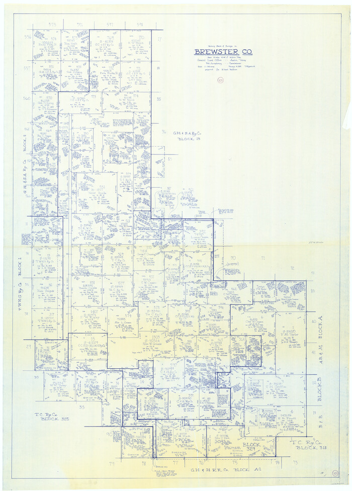 67701, Brewster County Working Sketch 101, General Map Collection