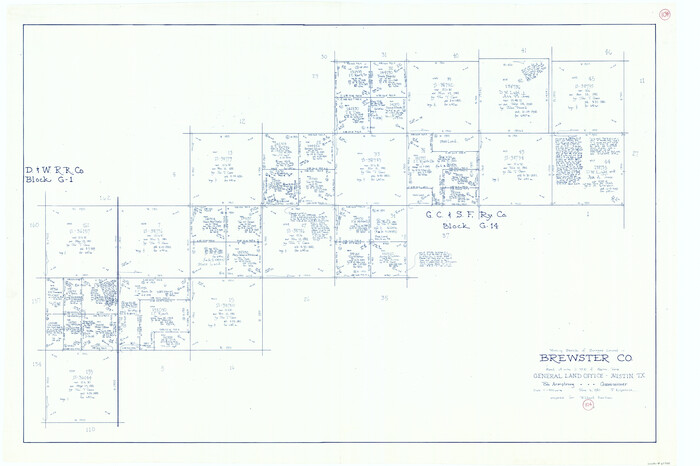 67704, Brewster County Working Sketch 104, General Map Collection