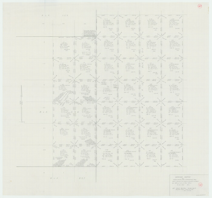 67707, Brewster County Working Sketch 107, General Map Collection