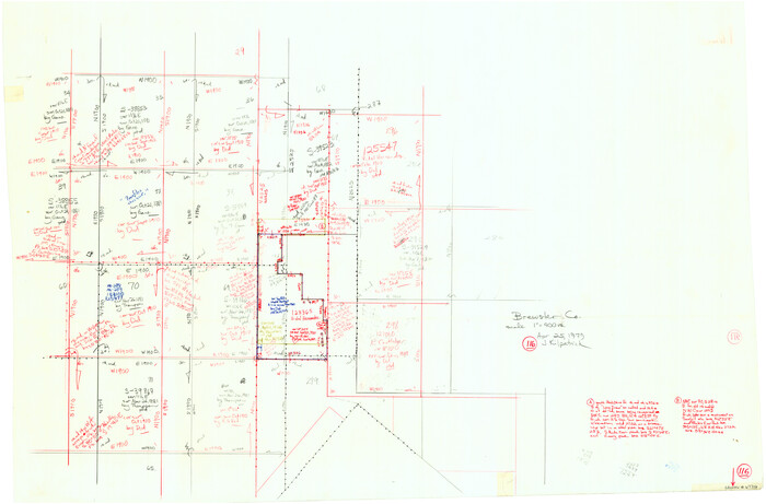 67716, Brewster County Working Sketch 116, General Map Collection
