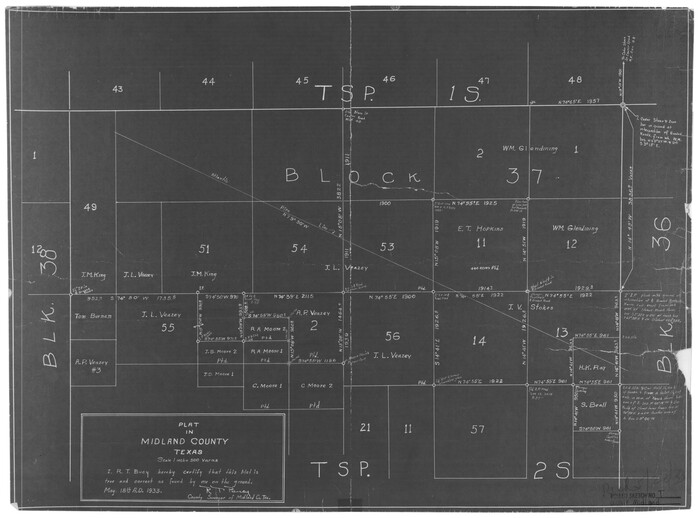 6772, Midland County Rolled Sketch T, General Map Collection