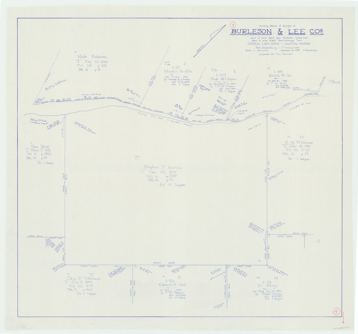67723, Burleson County Working Sketch 4, General Map Collection