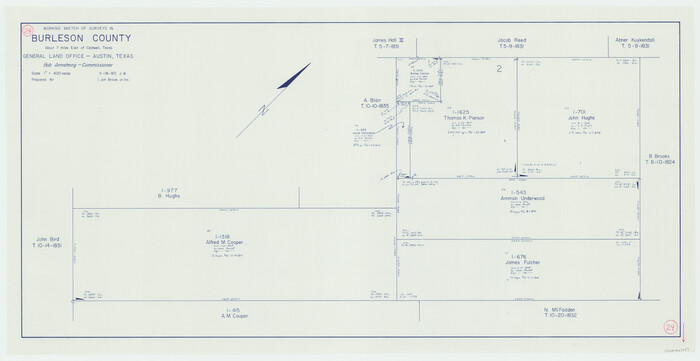 67743, Burleson County Working Sketch 24, General Map Collection