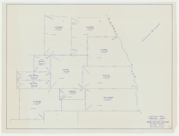67756, Burleson County Working Sketch 37, General Map Collection