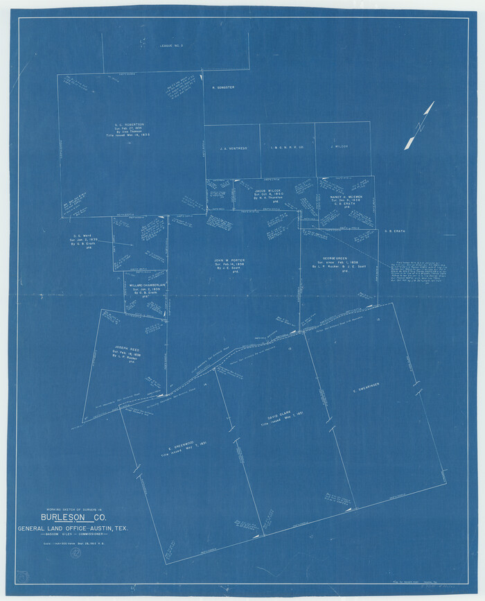 67761, Burleson County Working Sketch 42, General Map Collection