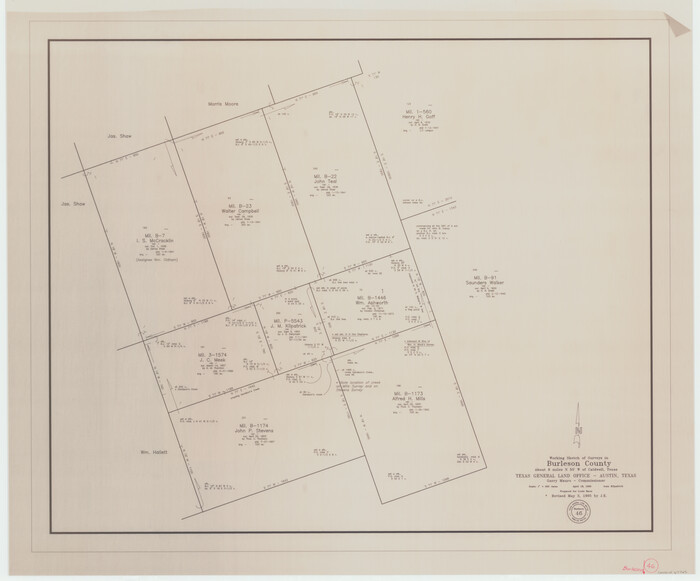 67765, Burleson County Working Sketch 46, General Map Collection