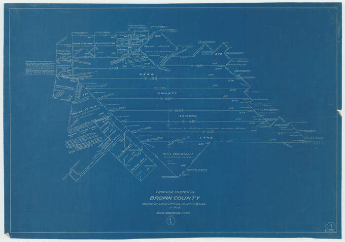 67766, Brown County Working Sketch 1, General Map Collection