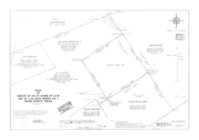 6777, Milam County Rolled Sketch 5, General Map Collection