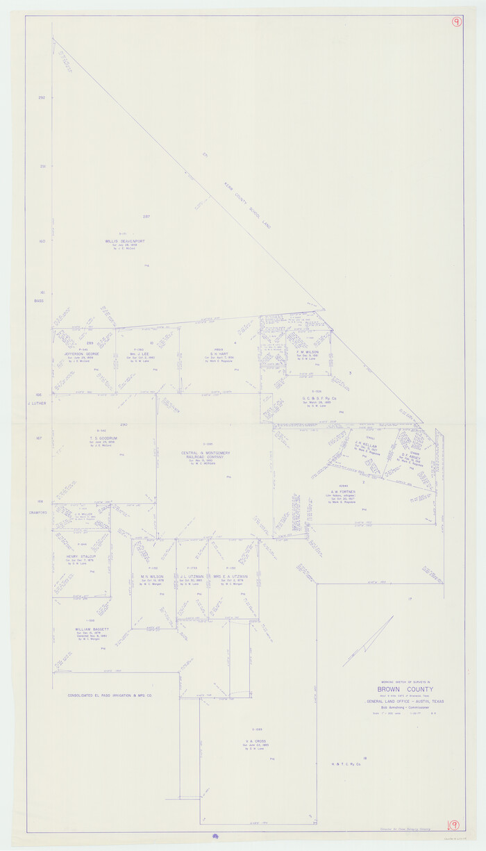 67774, Brown County Working Sketch 9, General Map Collection