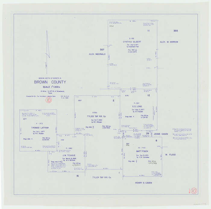 67775, Brown County Working Sketch 10, General Map Collection