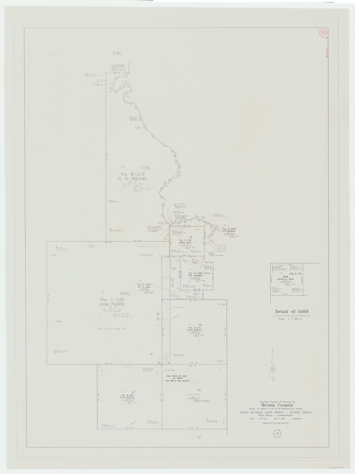 67781, Brown County Working Sketch 16, General Map Collection