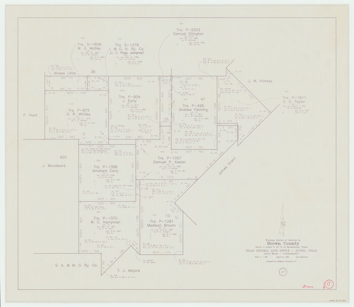 67782, Brown County Working Sketch 17, General Map Collection