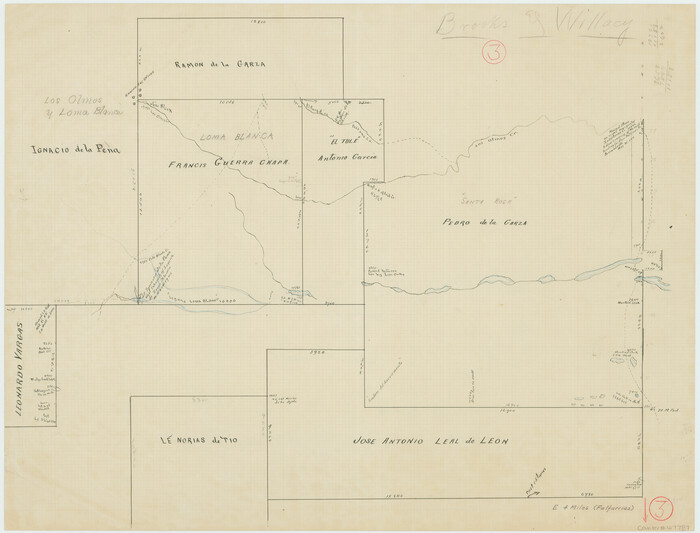 67787, Brooks County Working Sketch 3, General Map Collection