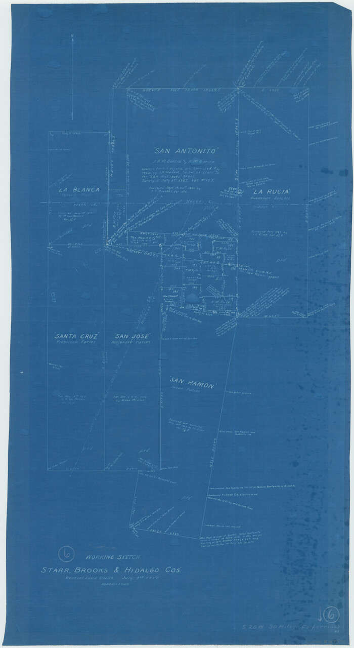 67790, Brooks County Working Sketch 6, General Map Collection