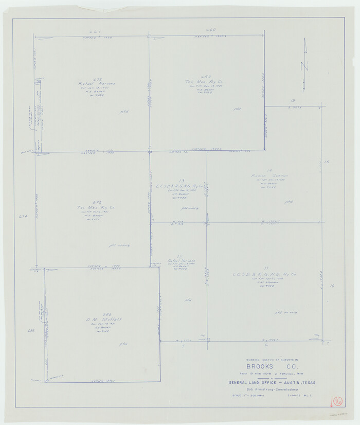 67800, Brooks County Working Sketch 16, General Map Collection