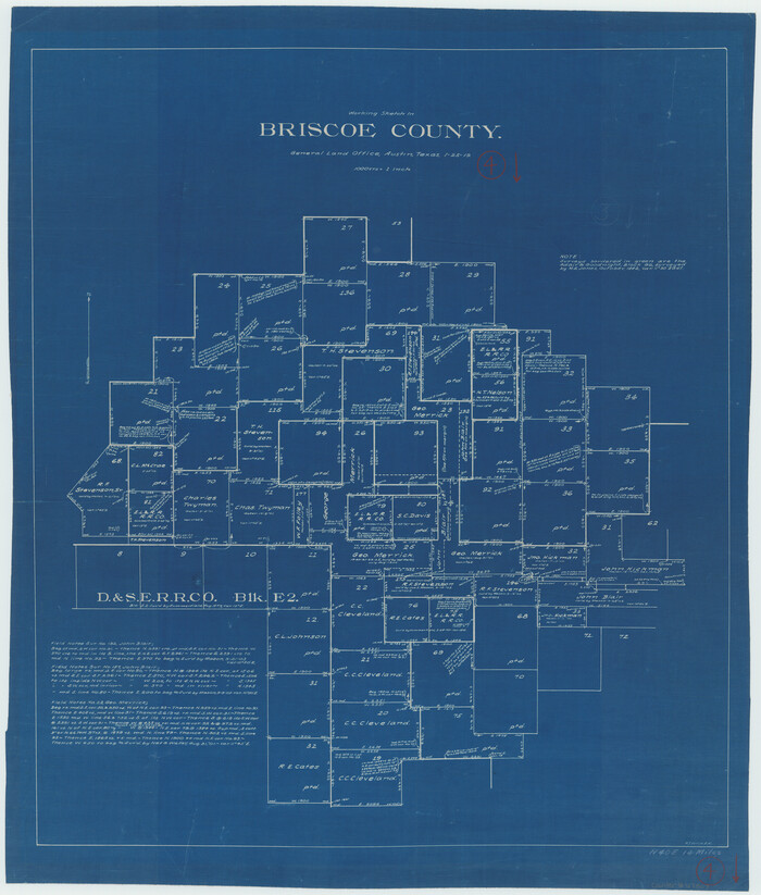 67807, Briscoe County Working Sketch 4, General Map Collection