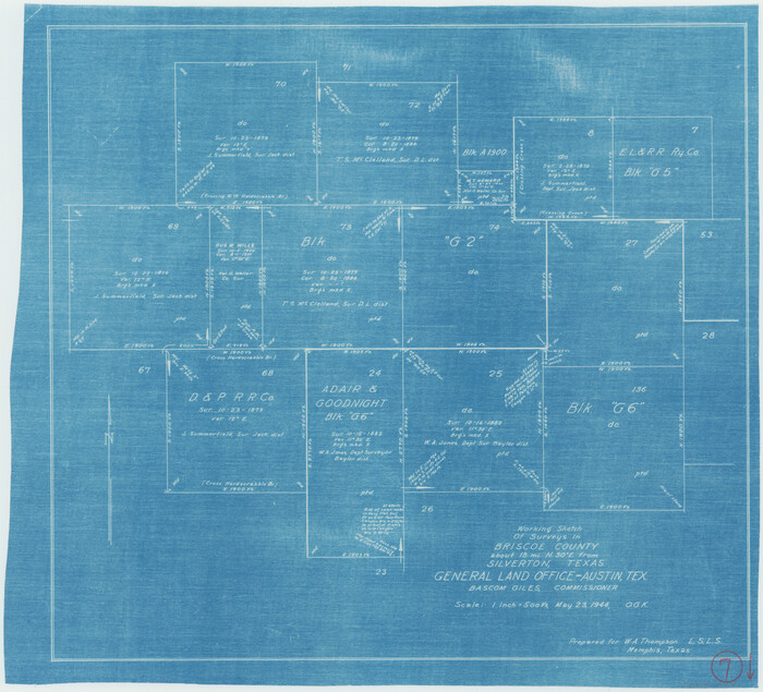 67810, Briscoe County Working Sketch 7, General Map Collection