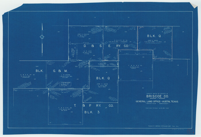 67812, Briscoe County Working Sketch 9, General Map Collection