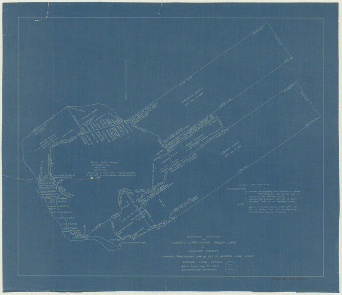 67817, Calhoun County Working Sketch 2a, General Map Collection