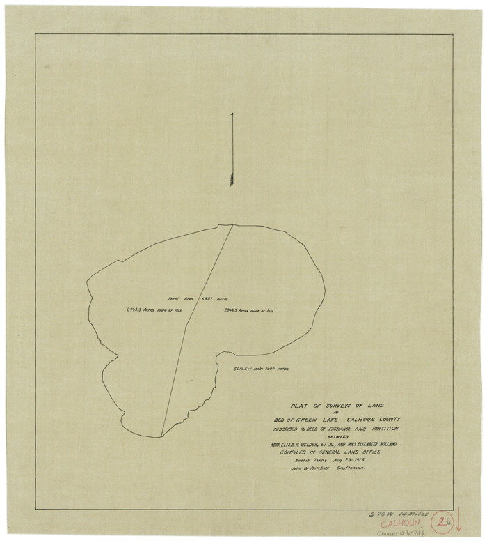 67818, Calhoun County Working Sketch 2b, General Map Collection