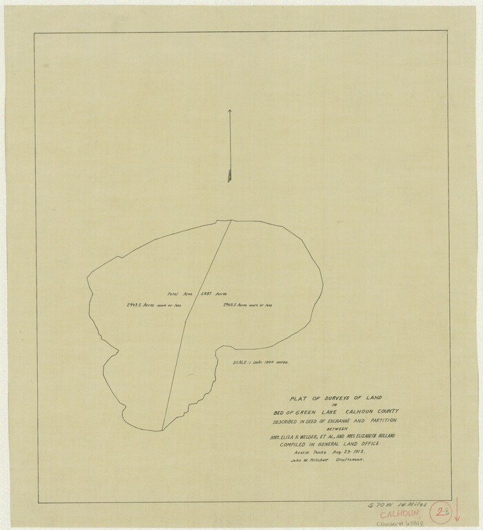 67818, Calhoun County Working Sketch 2b, General Map Collection