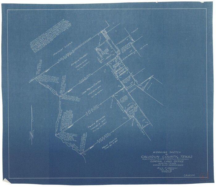 67822, Calhoun County Working Sketch 6, General Map Collection