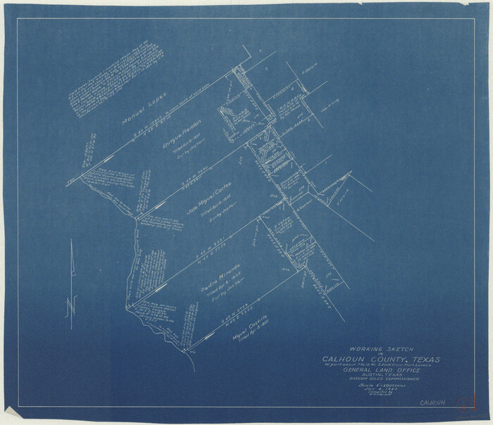 67822, Calhoun County Working Sketch 6, General Map Collection