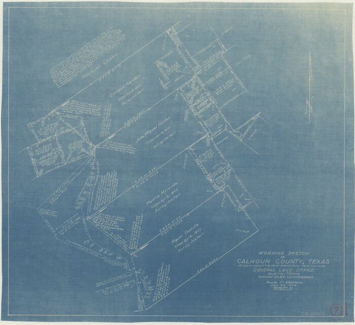 67823, Calhoun County Working Sketch 7, General Map Collection