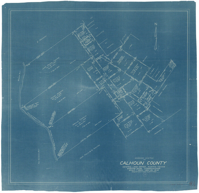 67824, Calhoun County Working Sketch 8, General Map Collection