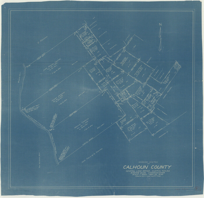 67824, Calhoun County Working Sketch 8, General Map Collection